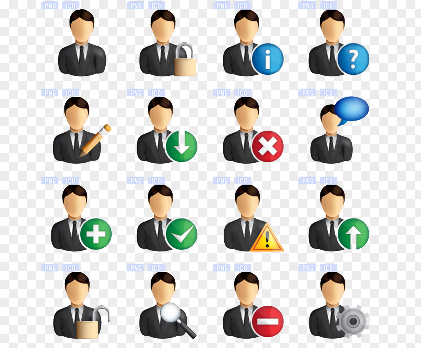 Suit And Tie Small Icon ICO Necktie PNG
