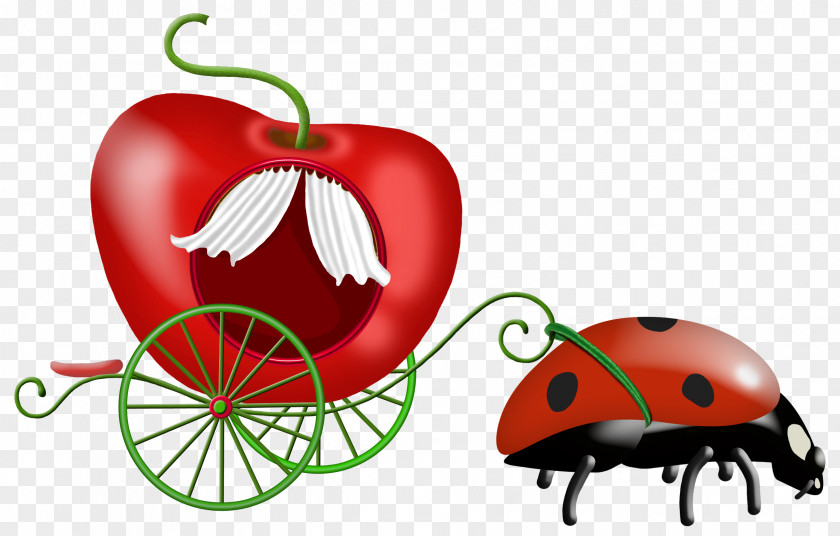 The Apple Cart Ladybird Clip Art PNG