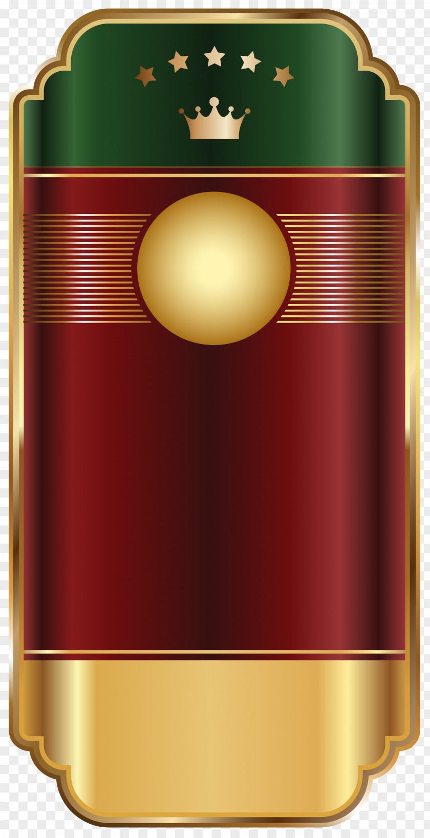 Gold Red Label Template Transparent Clip Art Image PNG