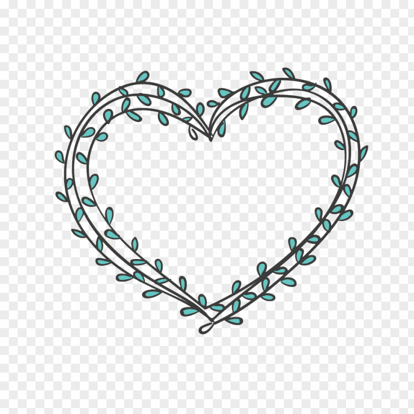 Heart-shaped Olive Branch To Pull Material Free PNG