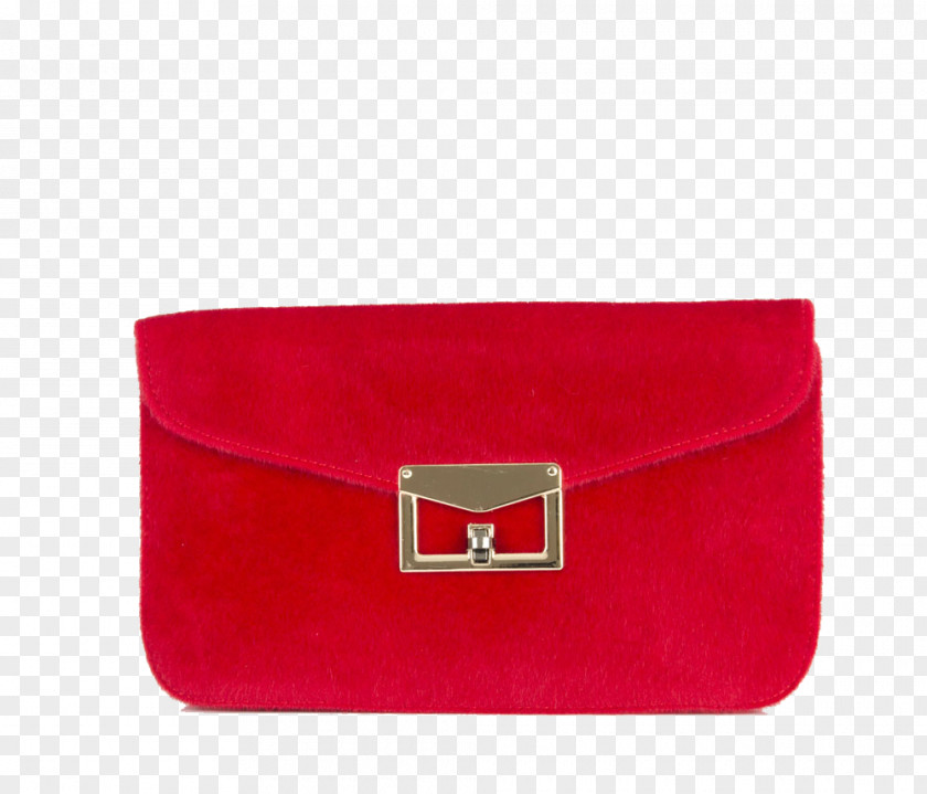 Red Bag Handbag Leather Coin Purse Messenger PNG