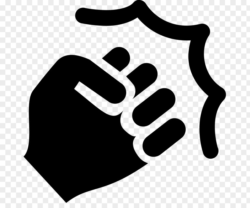 Blackandwhite Thumb Finger Icon PNG