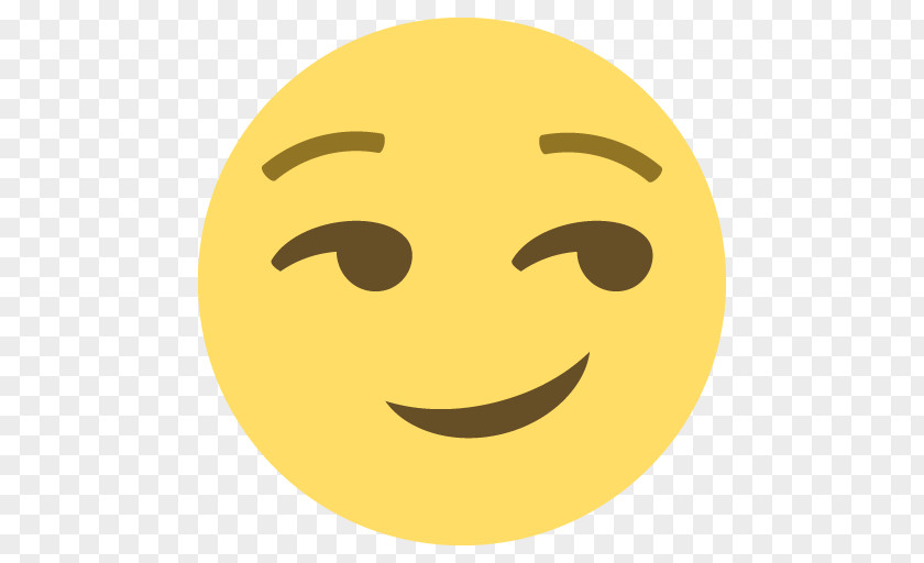 Emoji Smirk Face Smile Emoticon PNG