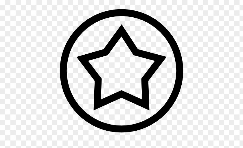 Five-pointed Star Logo Line Circle Symbol PNG