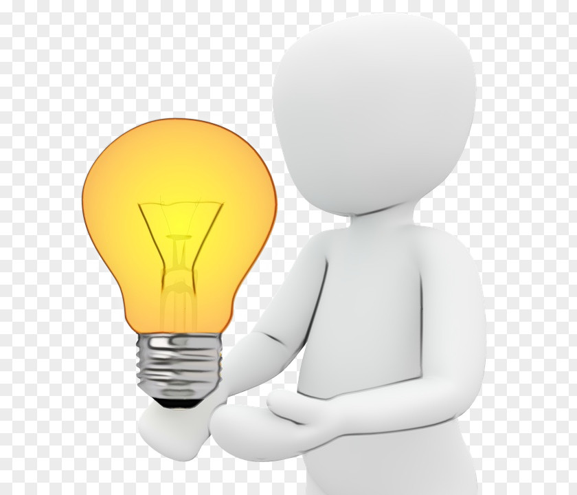 Happy Lamp Light Bulb Cartoon PNG