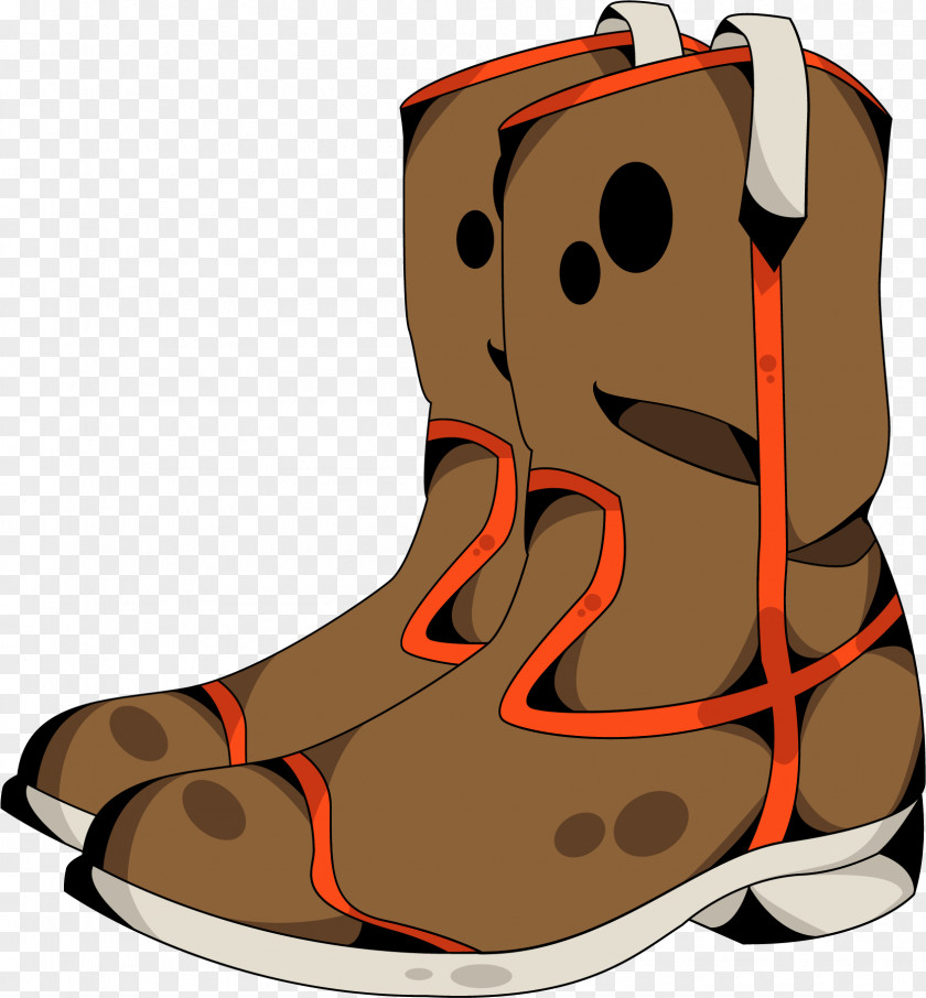 Vector Hand-painted Boots Boot Shoe Euclidean PNG