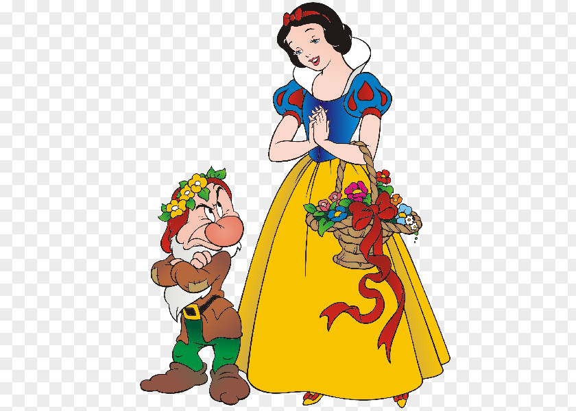 Snow White Seven Dwarfs Belle Princess Jasmine Clip Art PNG