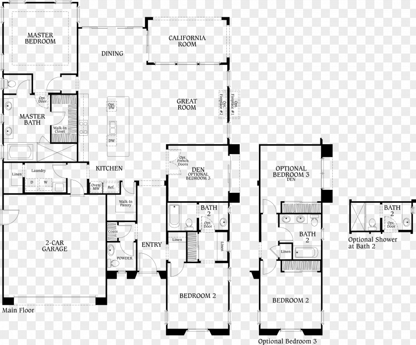 Design Floor Plan Line PNG