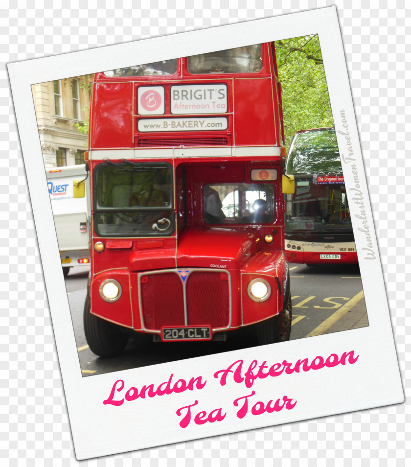 London Tea Motor Vehicle Car Transport Advertising Double-decker Bus PNG