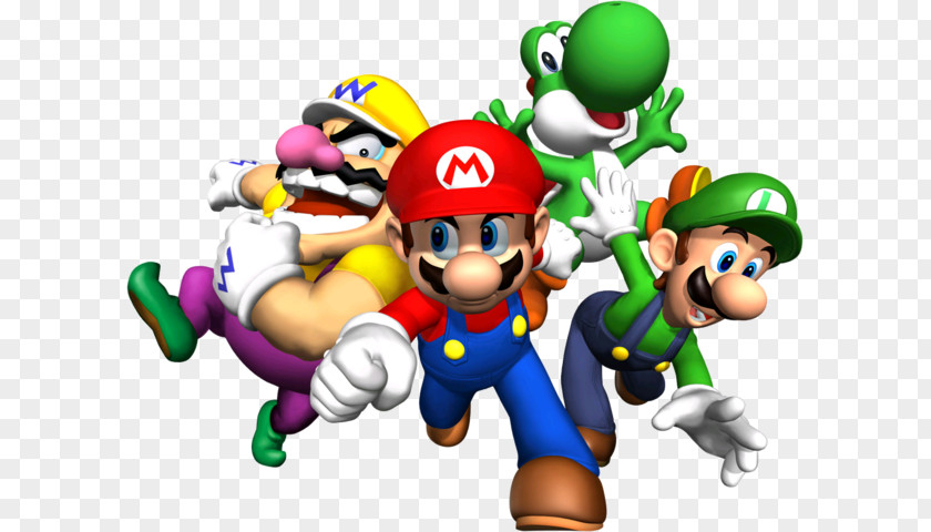 Mario Bros Super Bros. New & Yoshi Luigi PNG