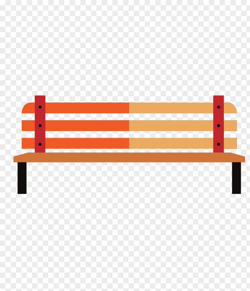 Park Chairs Cartoon Creative Drawing Autumn Tree Illustration PNG
