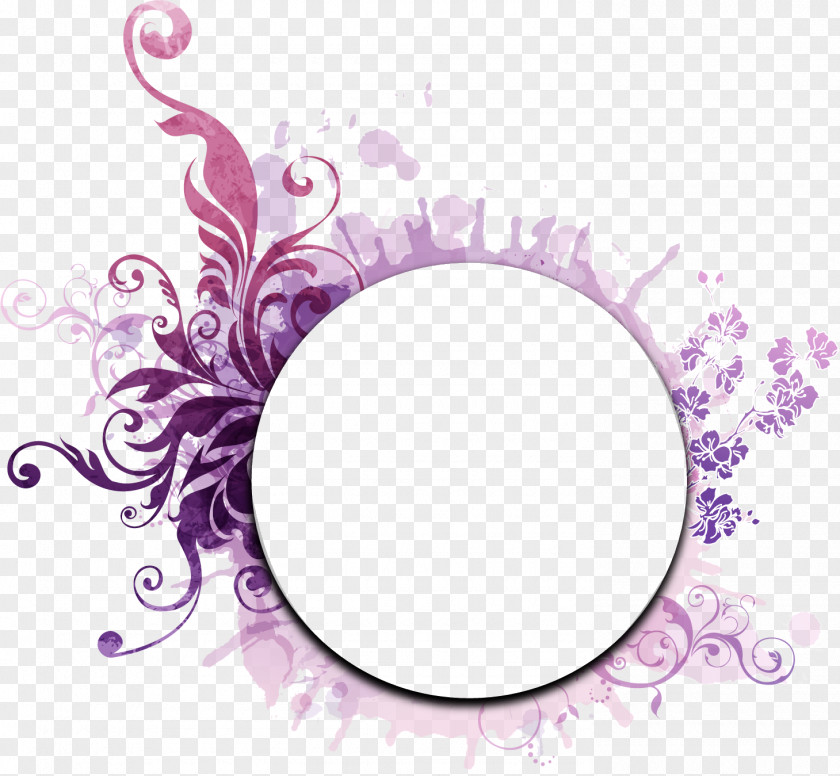 Pastel Flower Circle PNG