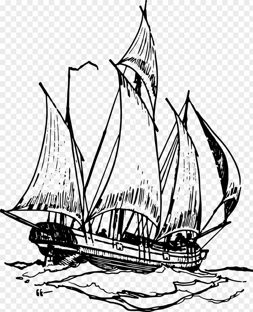 Pirates Ship Drawing Sailing Boat Clip Art PNG