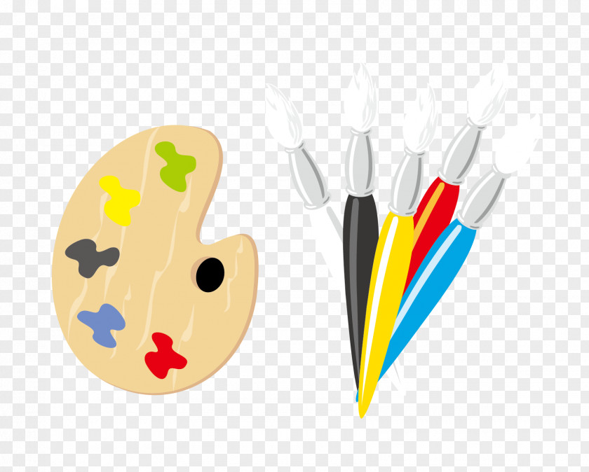 Vector Color Oil Painting Pen PNG