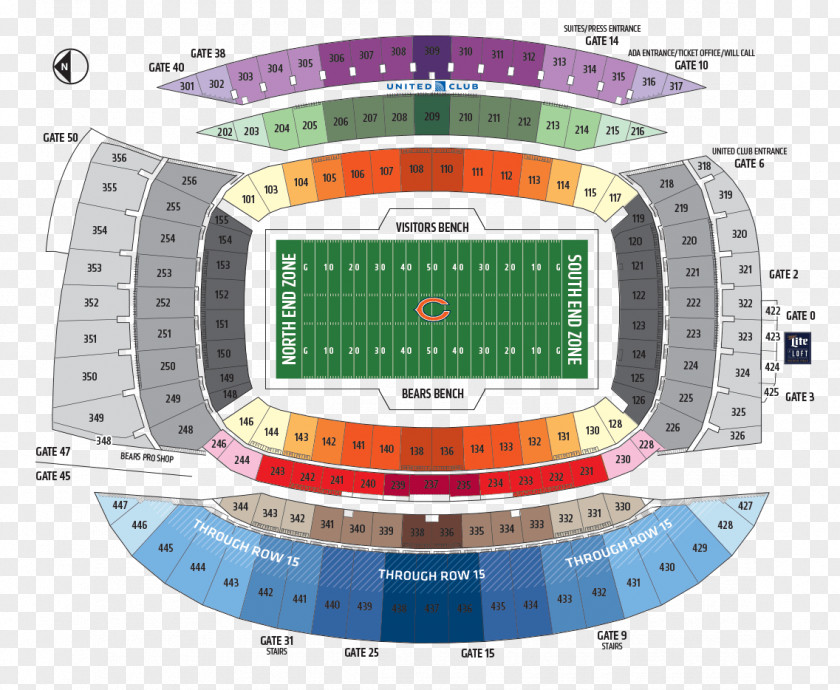 Chicago Bears Soldier Field Gillette Stadium MetLife NFL PNG