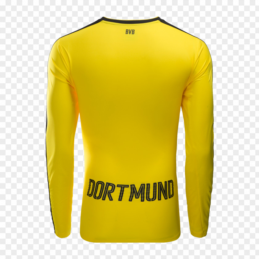 Long-sleeved Borussia Dortmund T-shirt Jersey Sleeve PNG