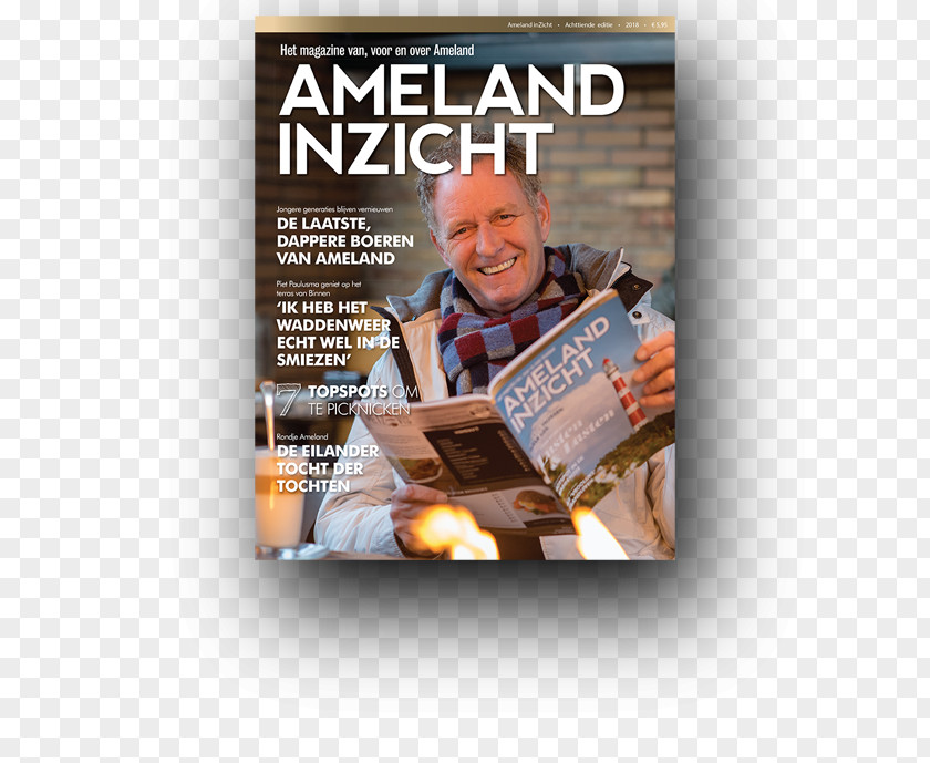 Magazine Cover VVV Ameland Book PNG