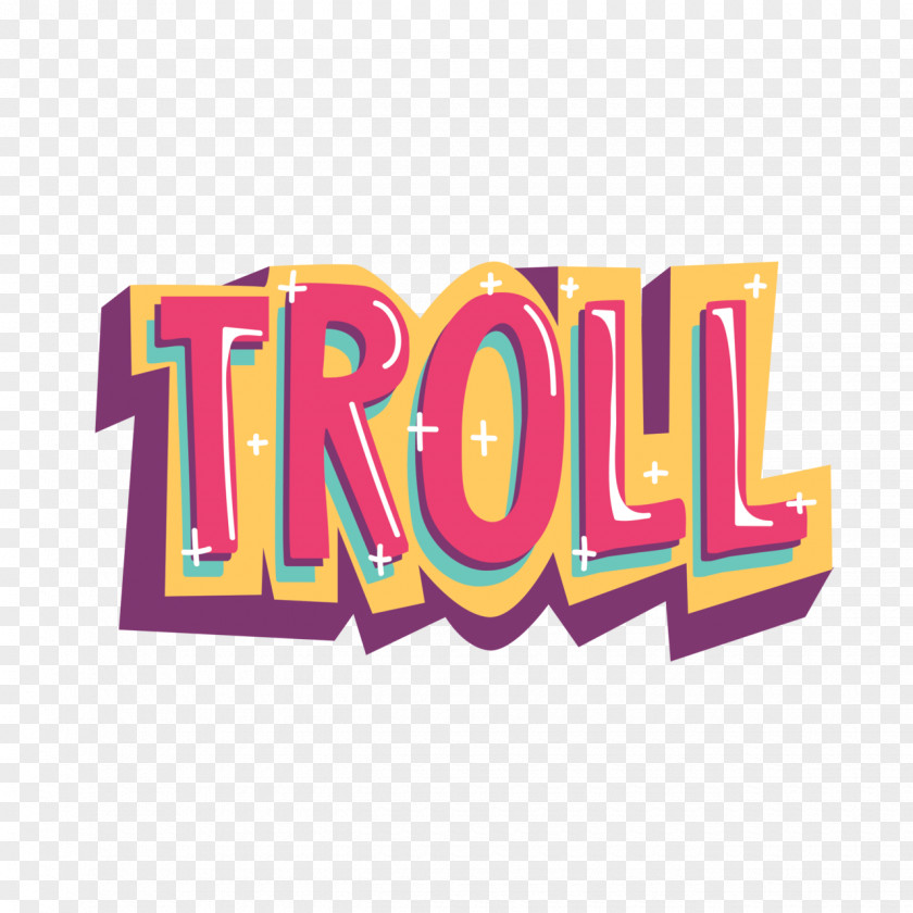 Troll Logo Brand Pink M Font PNG