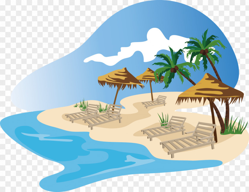 Beach Island Royalty-free Clip Art PNG