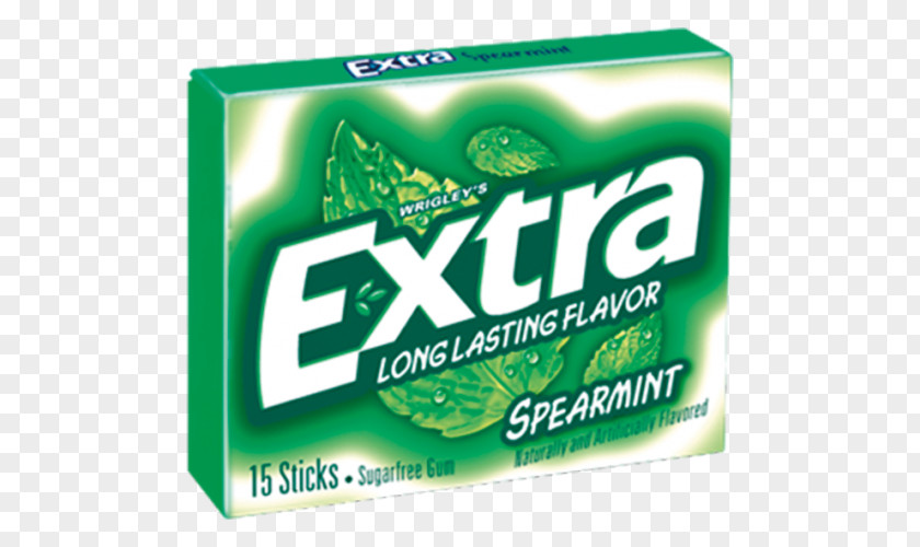 Chewing Gum Extra Brand Green Spearmint PNG