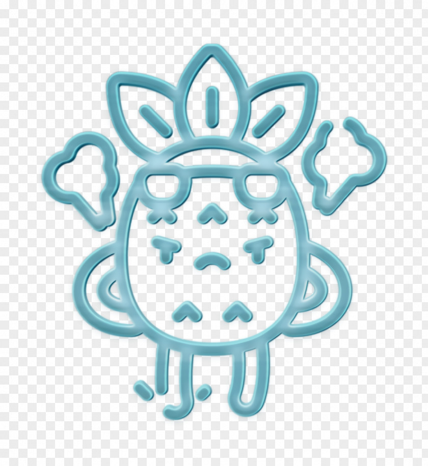 Mood Icon Pineapple Character Angry PNG