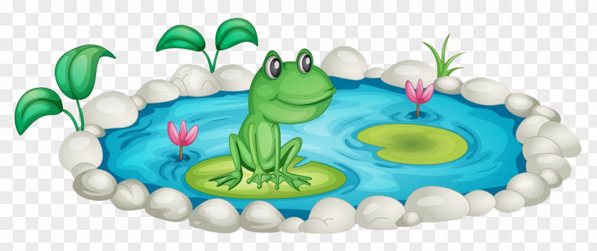 Pond In The Frog Clip Art PNG