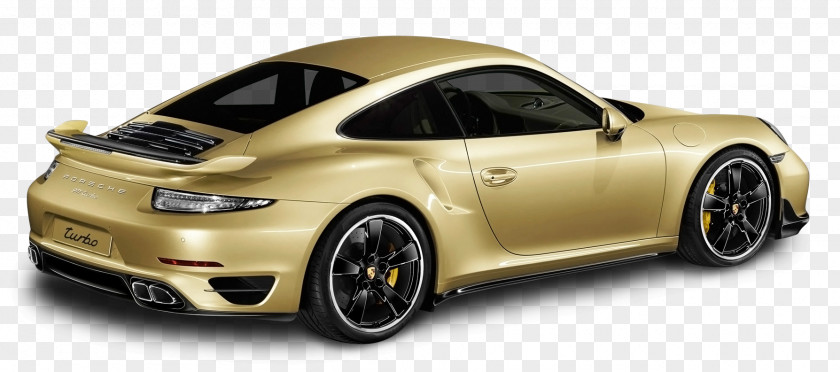 Porsche 911 Turbo Aerokit Gold Car 2014 GT3 930 PNG