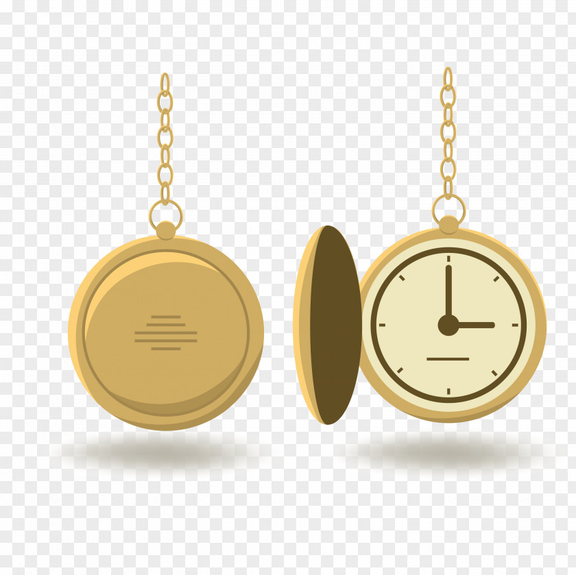 Vintage Pocket Watch Euclidean Vector Designer PNG