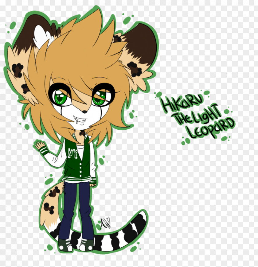Cat Green Character Clip Art PNG