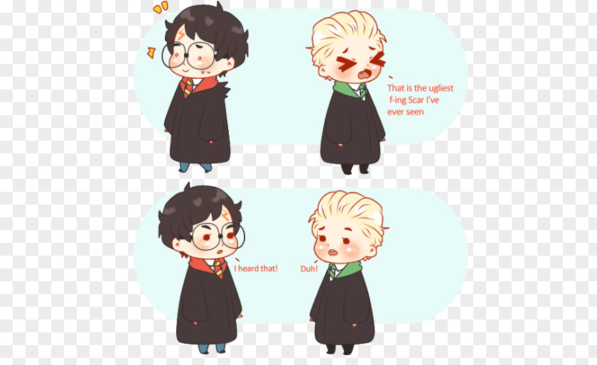 Harry Potter Draco Malfoy Ron Weasley Hermione Granger Fan Art PNG