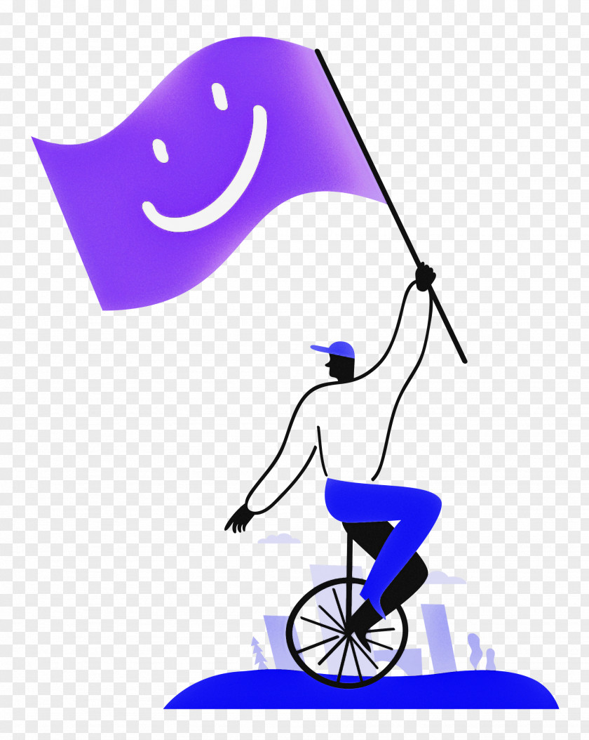 Holding Flag PNG