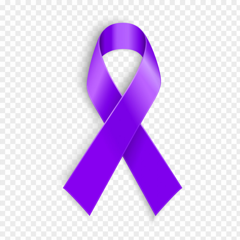 RIBBON PURPLE Hodgkin's Lymphoma Cancer Awareness Ribbon Disease PNG