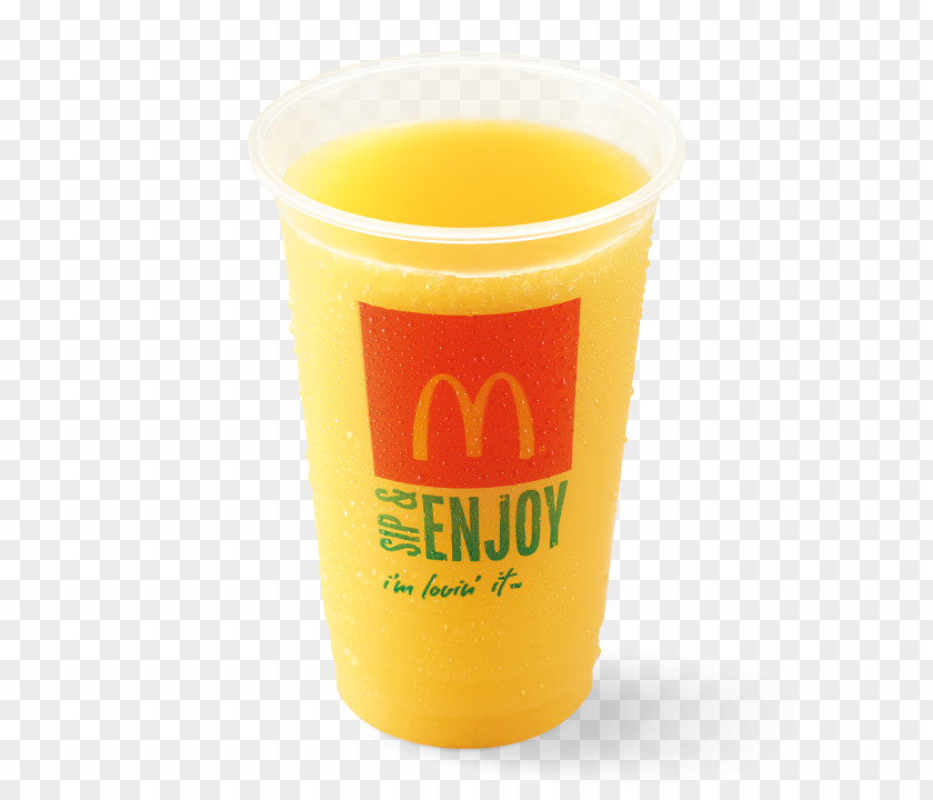 Glass Orange Drink Juice Pint Cup PNG