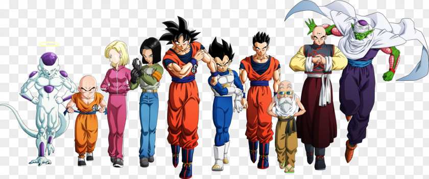 Goku Gohan Vegeta Tien Shinhan Krillin PNG