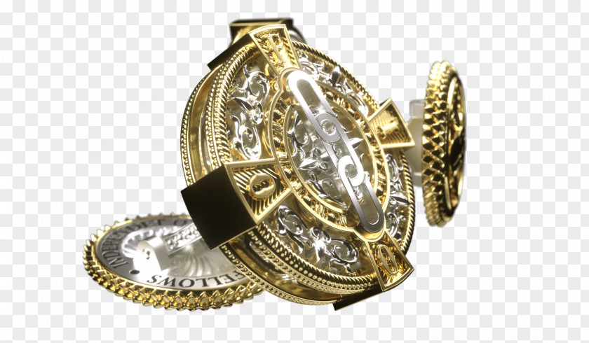 Gold Cufflink Ring Jewellery Diamond PNG