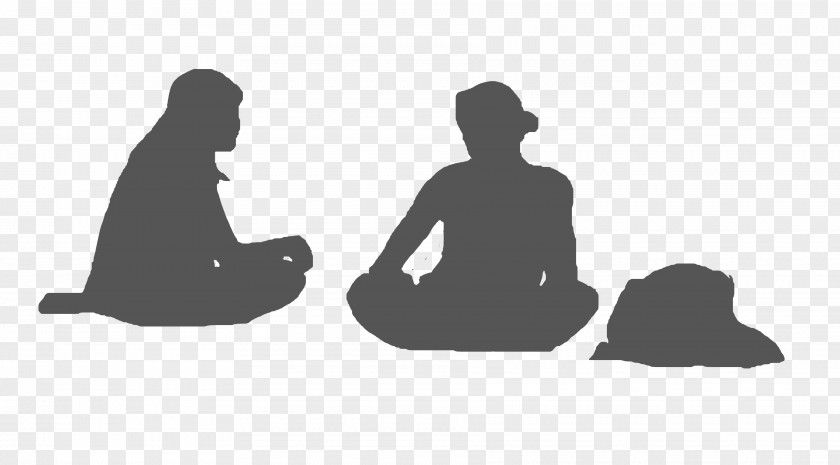 Photoshop Sitting Silhouette White People PNG