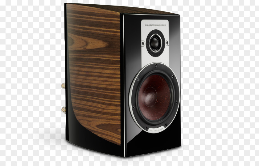 Walnut Finish Danish Audiophile Loudspeaker Industries Bookshelf Speaker High Fidelity Sound PNG