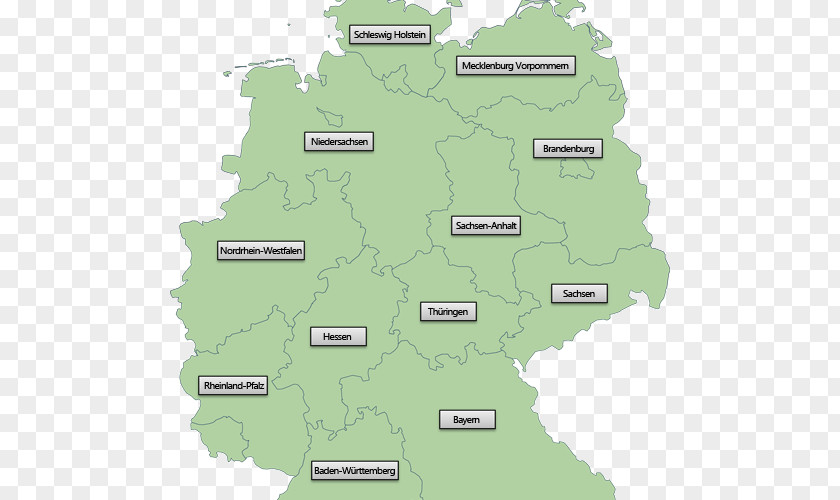 Map States Of Germany Saxony Giessen Thuringia German Reunification PNG