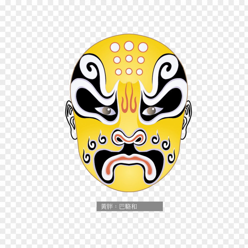 Peking Opera And Yellow Fat Pakistan Luo China Korean Mask Chinese PNG