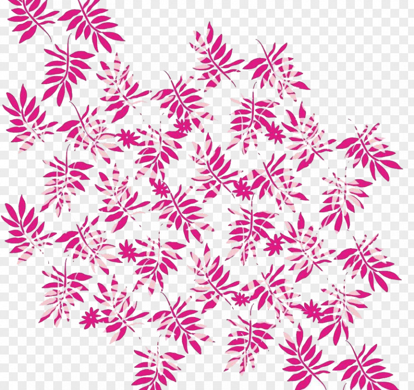Pink Leaves Leaf Illustration PNG