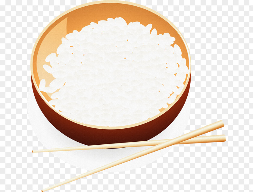 Rice Cooked Bowl Chopsticks PNG
