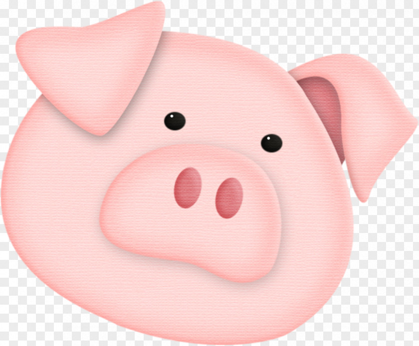 Smile Mouth Pig Cartoon PNG