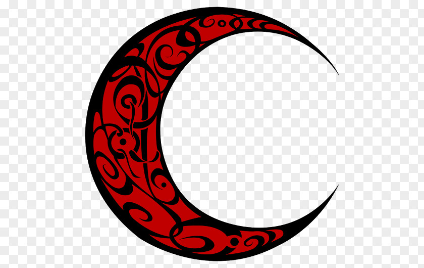 Tribal Moon Circle Rim Crescent Logo Clip Art PNG