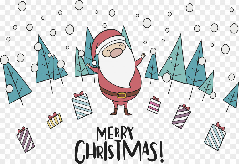 Cartoon Santa Claus Christmas Clip Art PNG