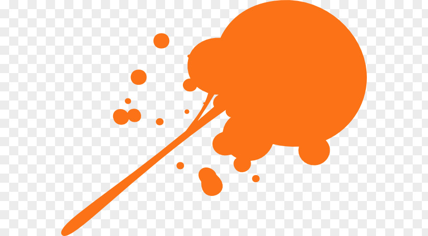 Orange Splat Cliparts Paintball Party Clip Art PNG