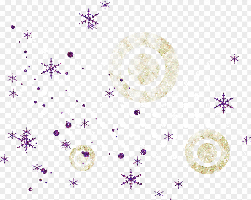 Snowflake Violet PNG