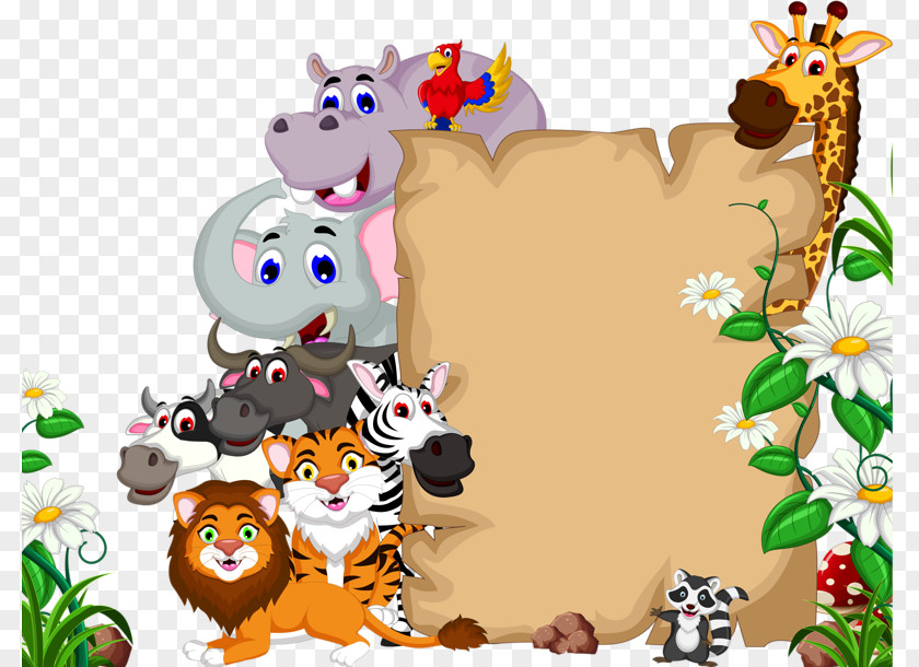 Animal Border PNG border clipart PNG