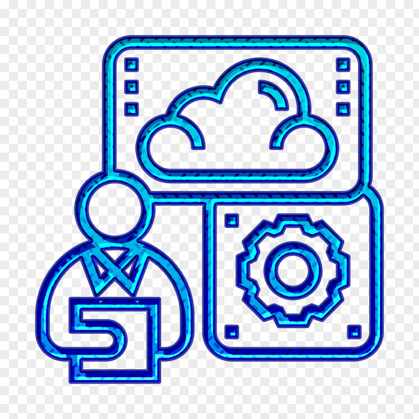 Cloud Service Icon Application Setting PNG