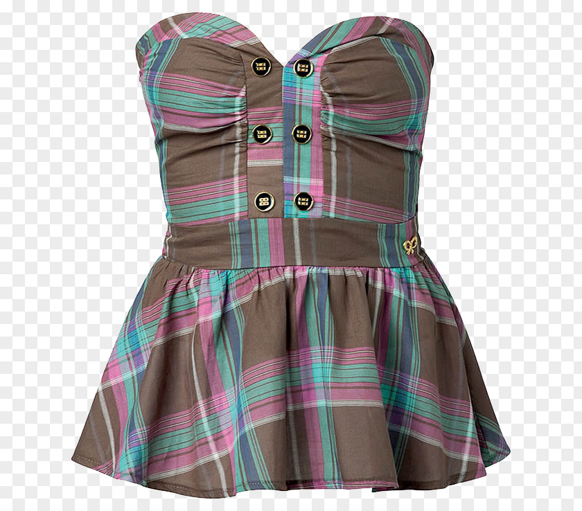 Dress Blouse Clothing Tartan Skirt PNG