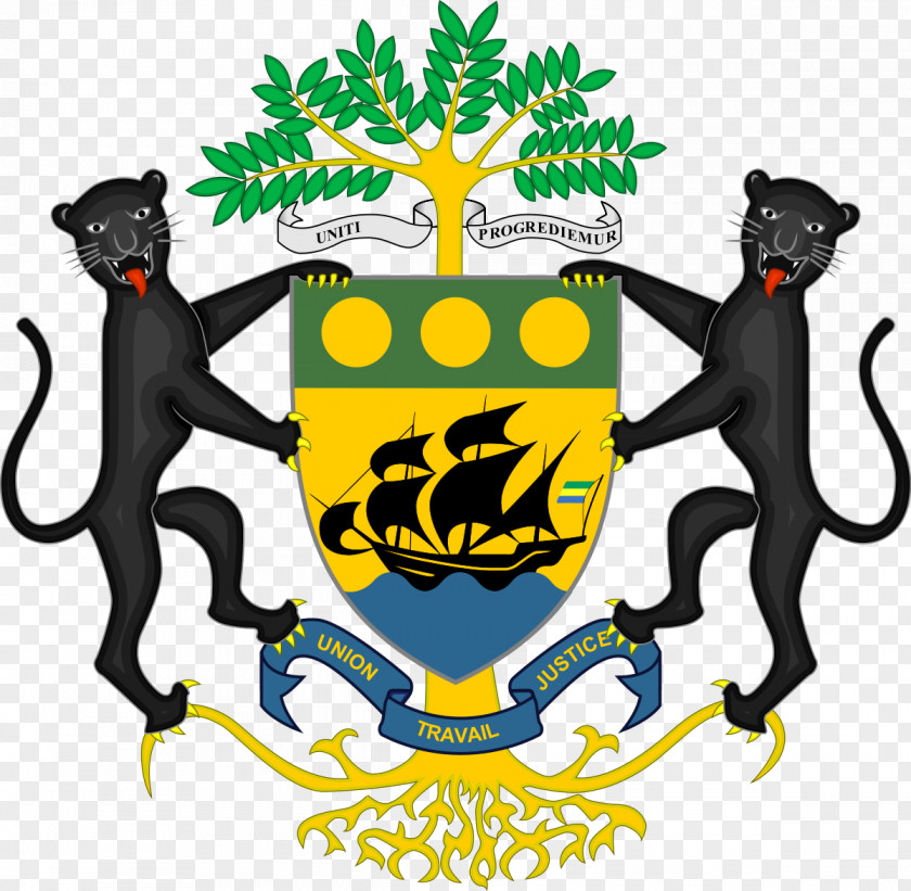 Flag Coat Of Arms Gabon Armed Forces PNG